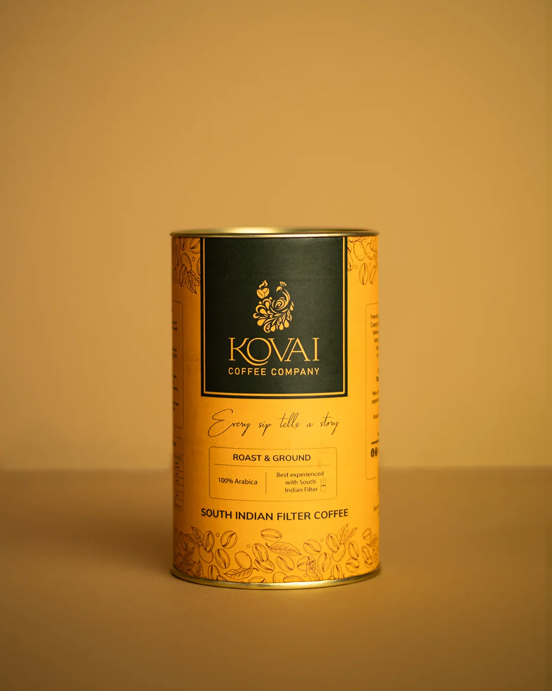 100% arabica coffee powder-tin